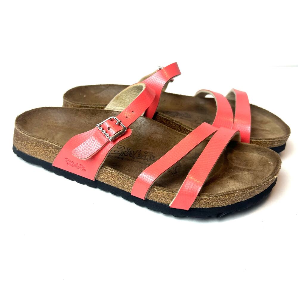 Birkenstock Birki's Coral 3-Strap Strappy Comfort Sandals Size 8